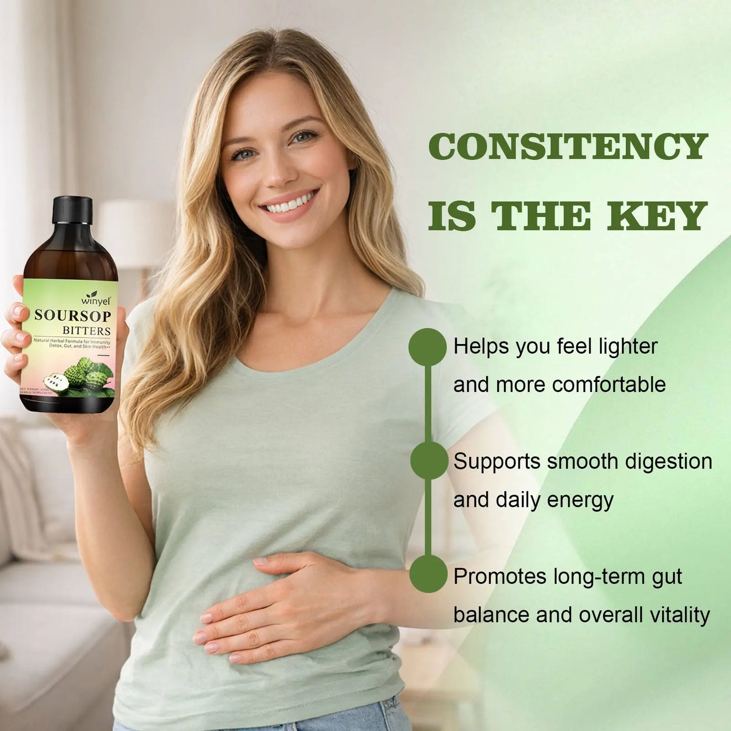 Soursop Liquid Contains Black Seeds, Moringa, And Turmeric, And Is Beneficial For Digestion And Gut Health, As Well As Providing Antioxidants, Skin Health, And Immune Support. It's A Pure 16-herb Form Kore Shopping