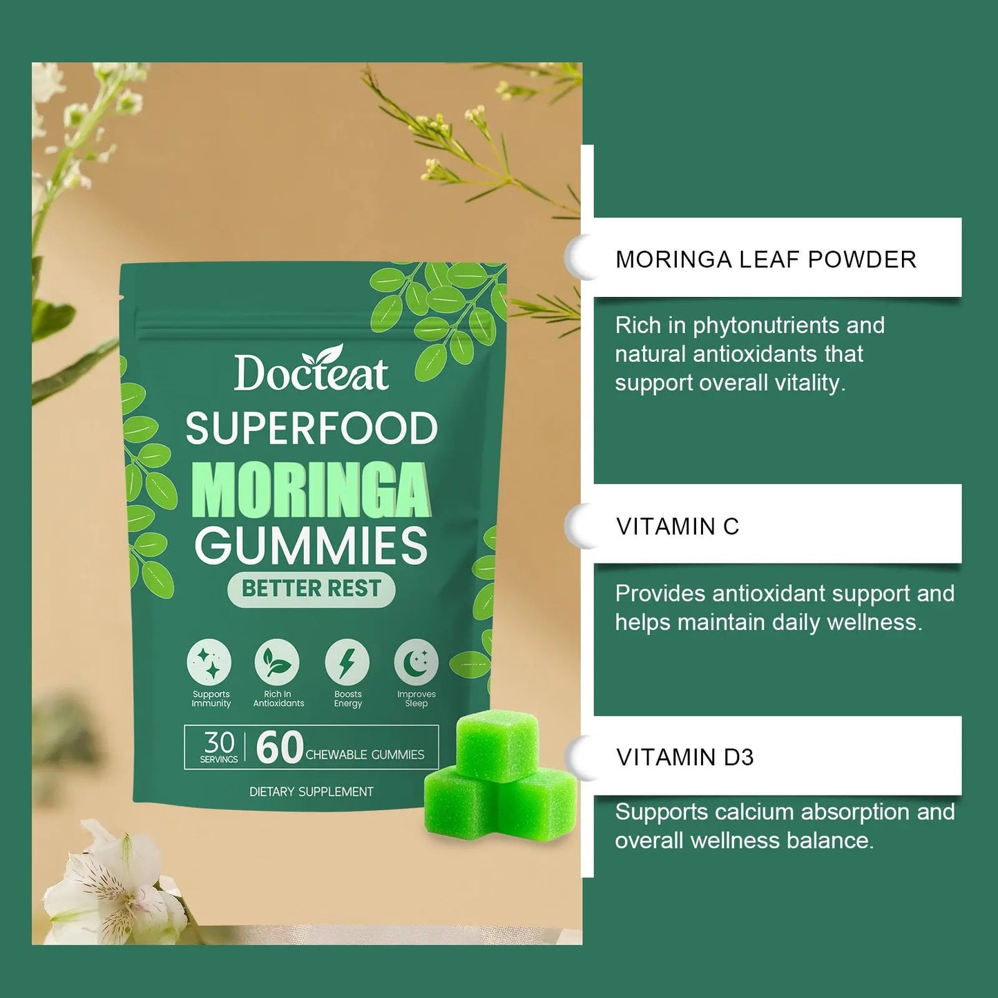 Moringa Sleep Support Gummies Kore Shopping
