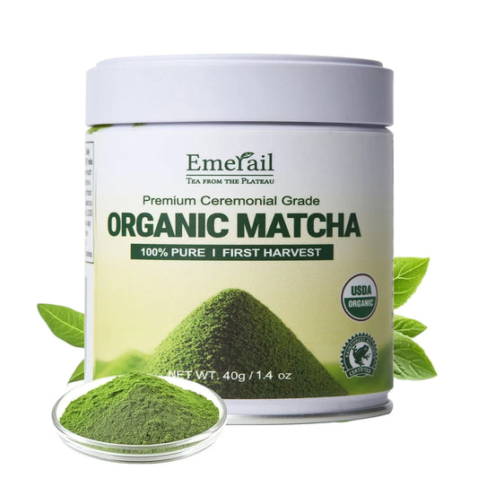 Matcha-Ceremonial Grade Organic Matcha Green Tea Powder,Premium First Harvest Unsweetened,1 0 0 Pure Matcha ForLattes,Smoothies,and Baking  40g 1.4oz-Ships From US- Tea-Coffee Mate Kore Shopping