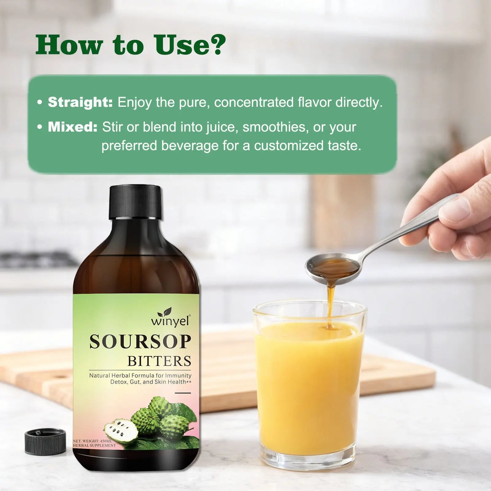 Soursop Liquid Contains Black Seeds, Moringa, And Turmeric, And Is Beneficial For Digestion And Gut Health, As Well As Providing Antioxidants, Skin Health, And Immune Support. It's A Pure 16-herb Form Kore Shopping