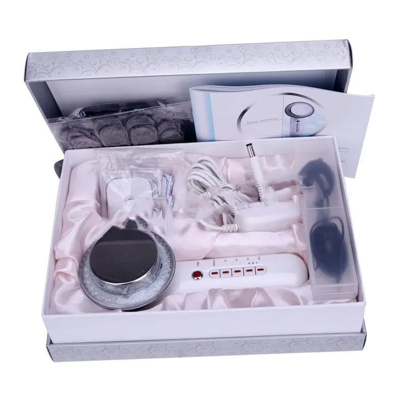 Six-In-One Beauty Instrument Ems Ion Ultrasonic Led Color Light Clean Skin Care Beauty Instrument Kore Shopping