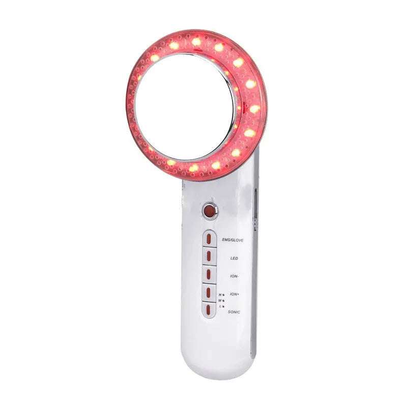 Six-In-One Beauty Instrument Ems Ion Ultrasonic Led Color Light Clean Skin Care Beauty Instrument Kore Shopping