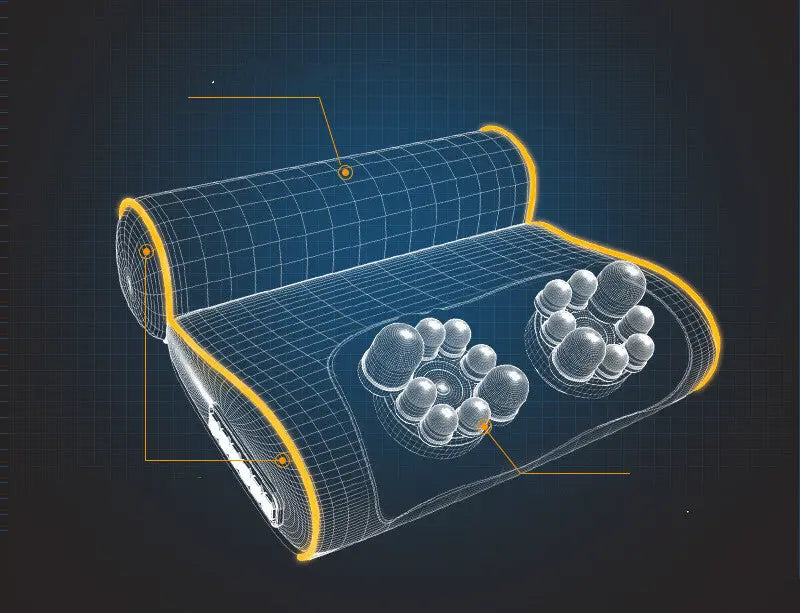 Cervical Spine Massager Home Sleep Cervical Spine Massage Pillow Kore Shopping