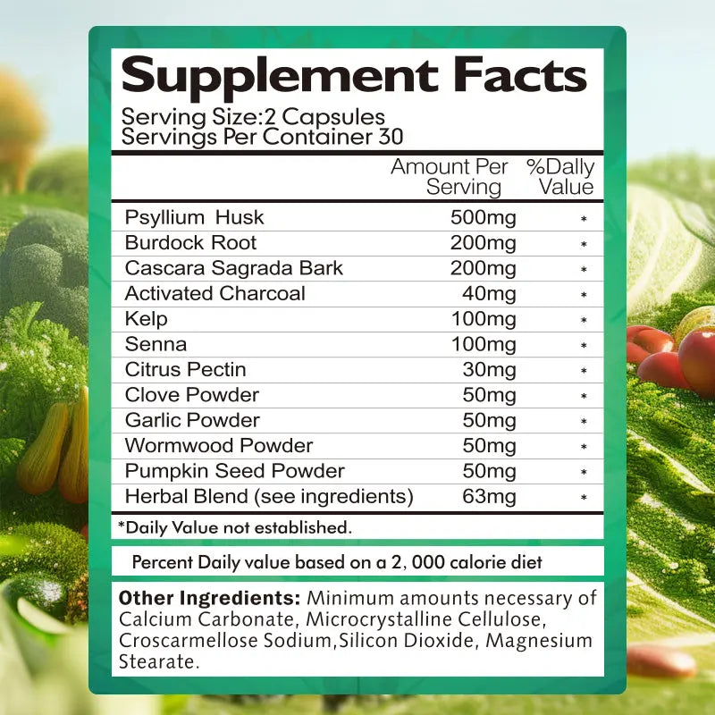 BSYS 7 Day Colon Cleanse & Detox Formula 60's Kore Shopping