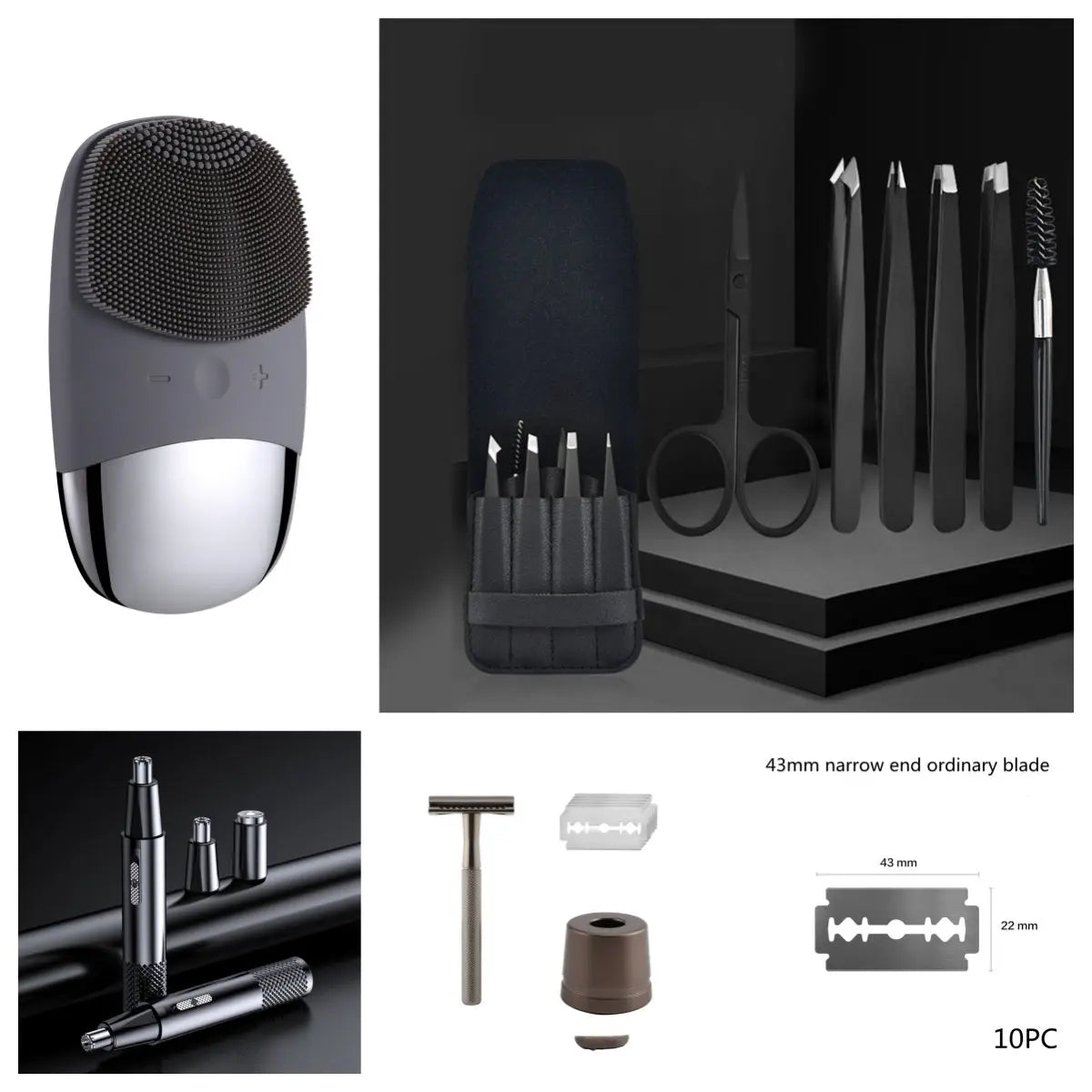 Mini Silicone Electric Face Cleansing Brush Electric Facial Cleanser Facial Cleansing Brush Skin Massager Skin Care Tools Kore Shopping