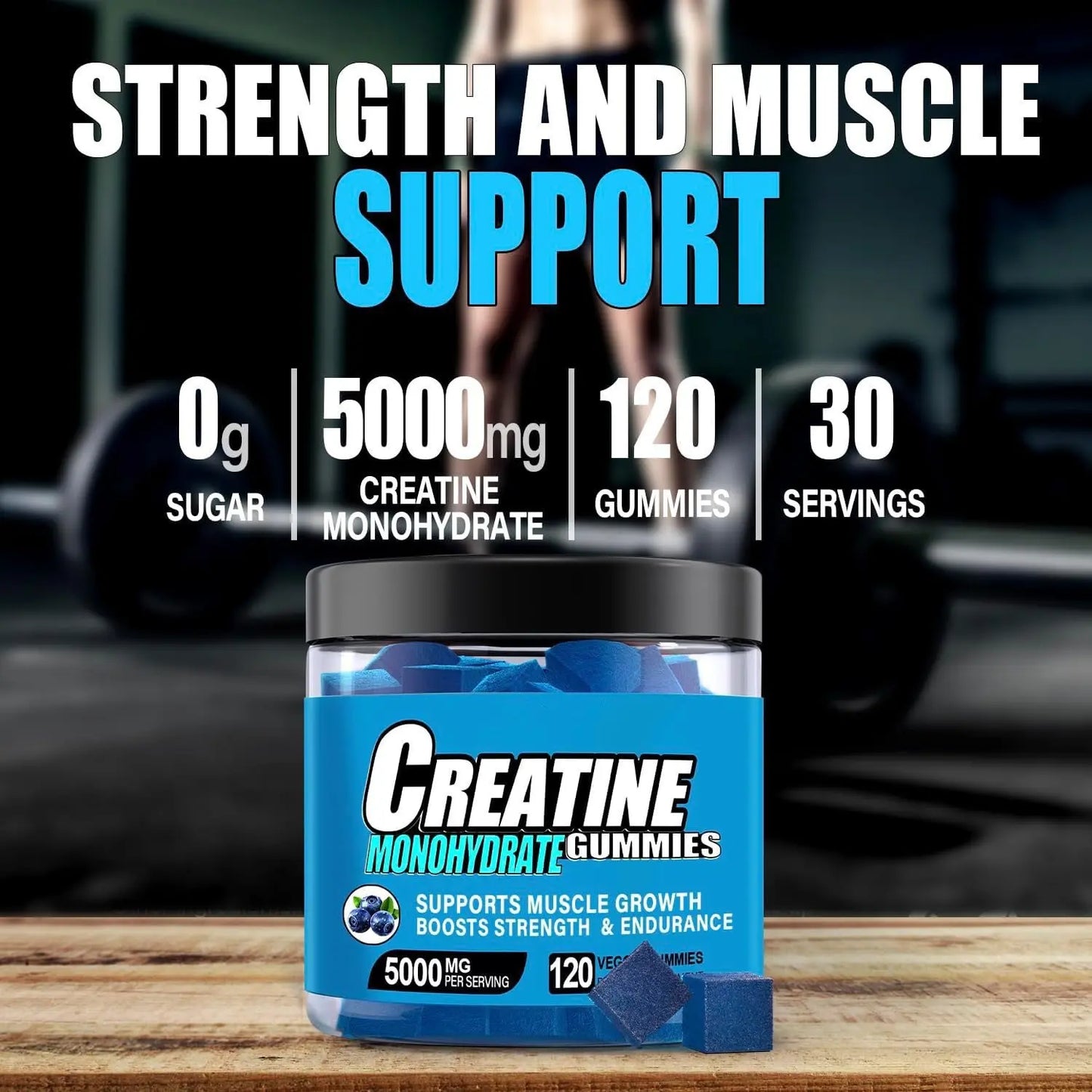 Creatine Gummies 120 Capsules-bottle Kore Shopping