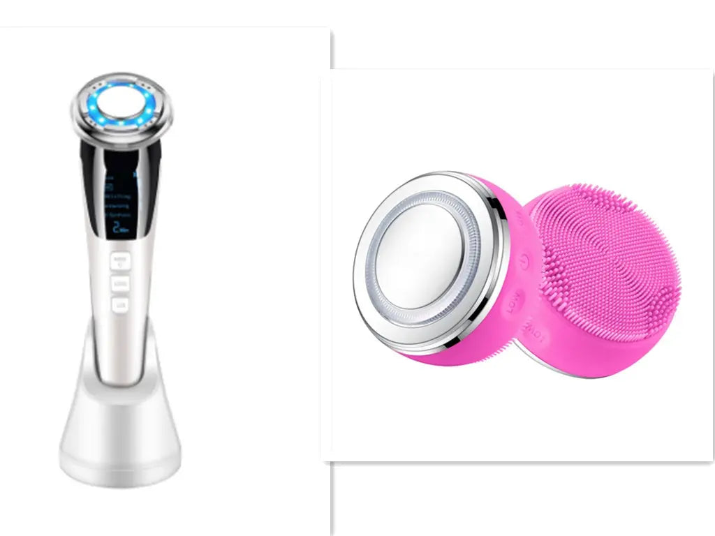 Ultrasonic LED Photon Vibration Light Therapy Massage Apparatus Micro-current Beauty Apparatus Kore Shopping