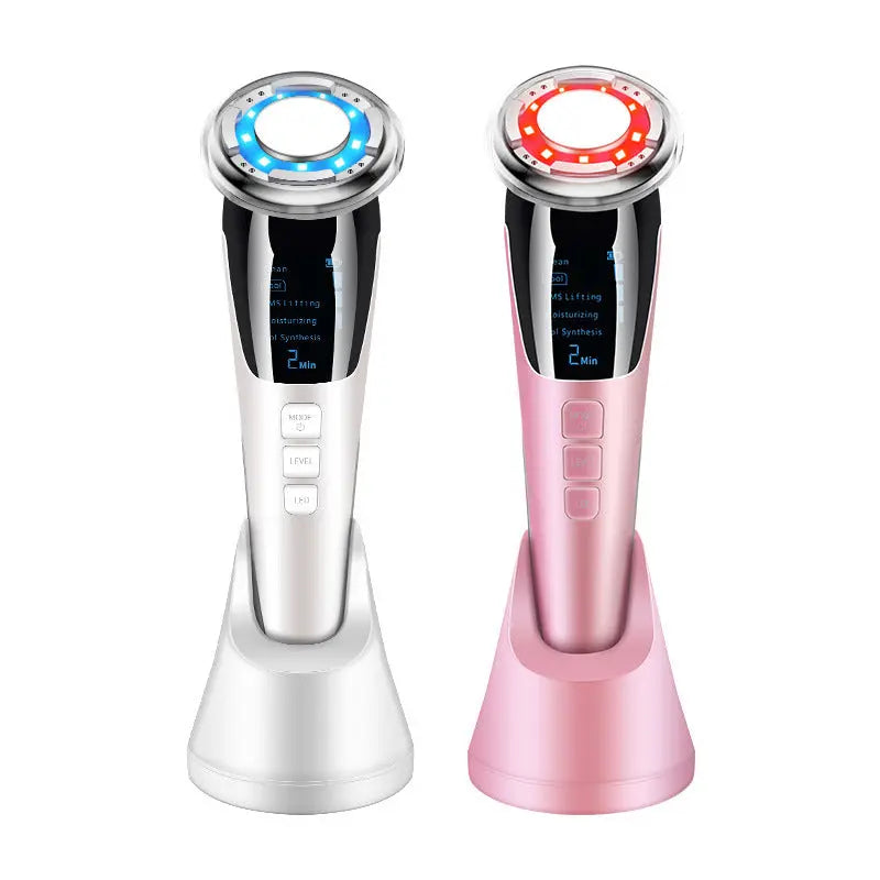 Ultrasonic LED Photon Vibration Light Therapy Massage Apparatus Micro-current Beauty Apparatus Kore Shopping
