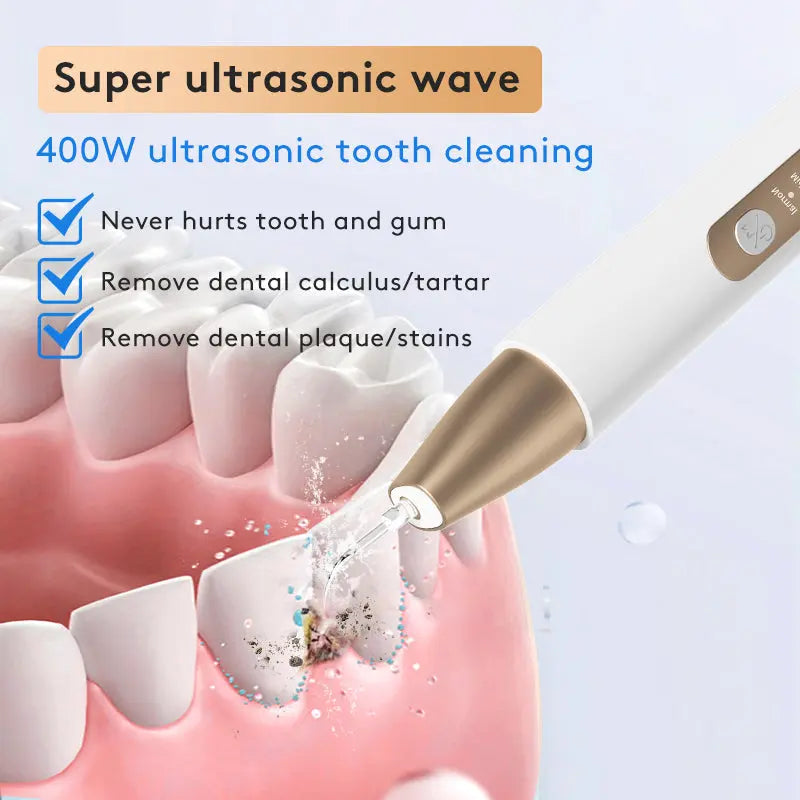 Teeth-Grinding Ultrasonic Tooth Cleaner, Stain & Tartar Remover, Teeth Whitening Device, Oral Care Instrument Kore Shopping