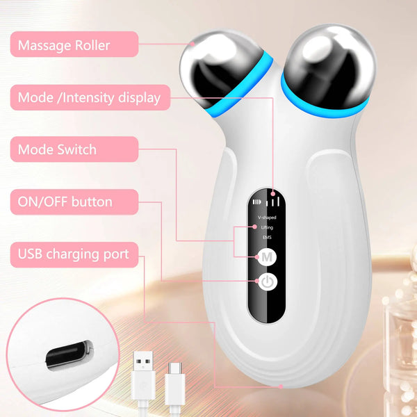 Anti Aging and Wrinkles Microcurrent Facial Device, Boost Skin Care Absorption
