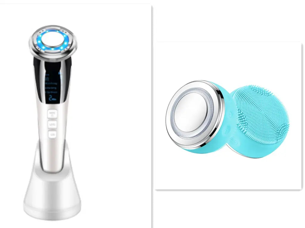 Ultrasonic LED Photon Vibration Light Therapy Massage Apparatus Micro-current Beauty Apparatus Kore Shopping