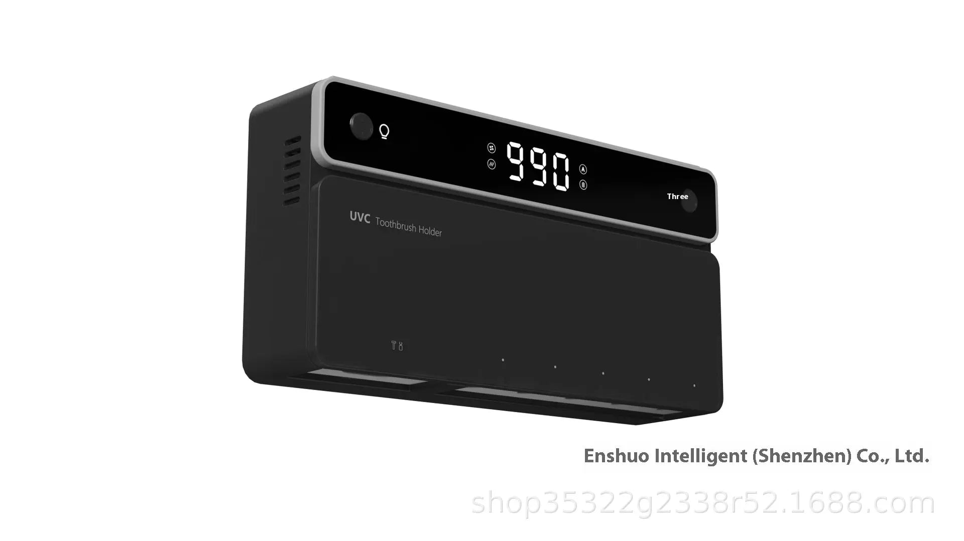 Toothbrush Sterilizer, Ultraviolet Disinfection Box, Automatic Drying Electric Bathroom Shelf, Wall-mounted, Drill-free Kore Shopping