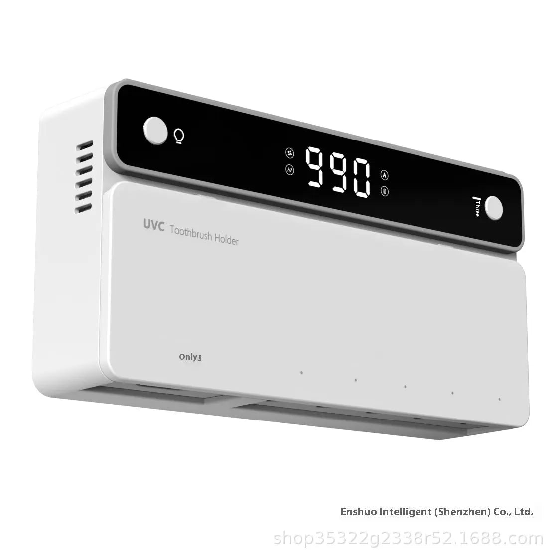 Toothbrush Sterilizer, Ultraviolet Disinfection Box, Automatic Drying Electric Bathroom Shelf, Wall-mounted, Drill-free Kore Shopping