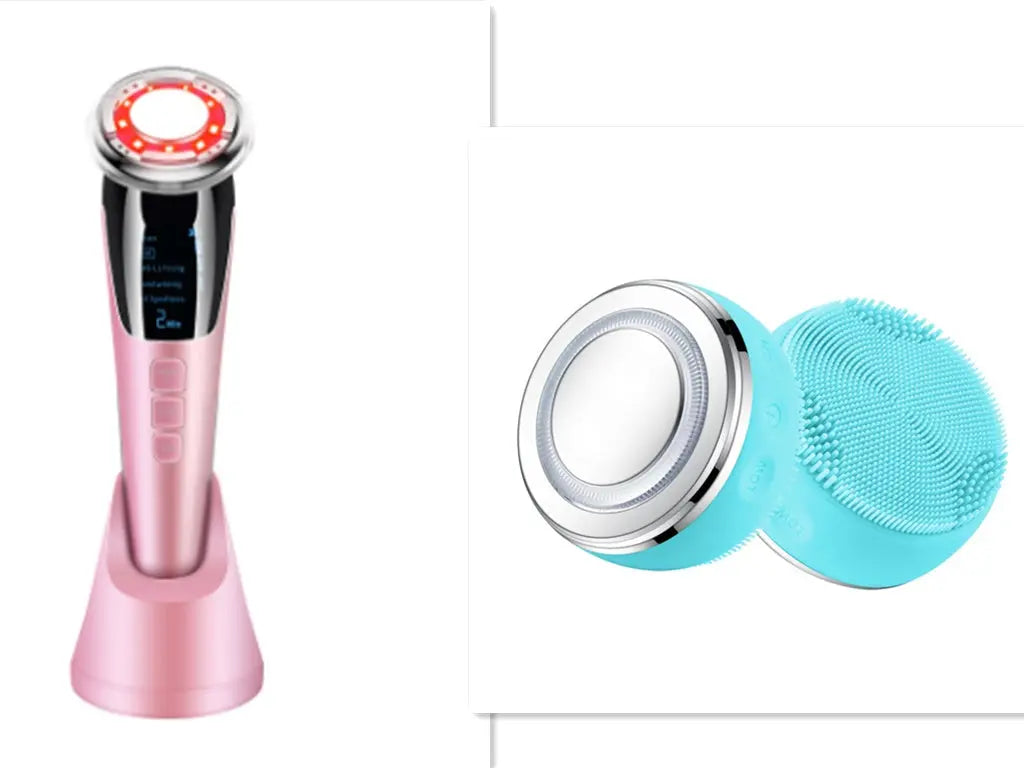 Ultrasonic LED Photon Vibration Light Therapy Massage Apparatus Micro-current Beauty Apparatus Kore Shopping