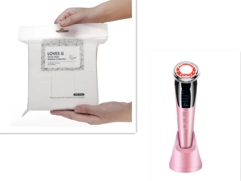 Ultrasonic LED Photon Vibration Light Therapy Massage Apparatus Micro-current Beauty Apparatus Kore Shopping