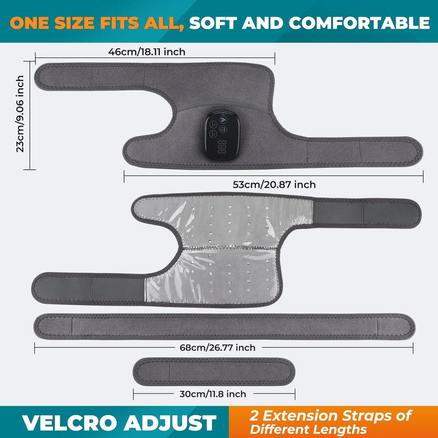 Hot Compress Red Light Knee Brace Therapy Charging Shoulder Elbow Universal Kore Shopping