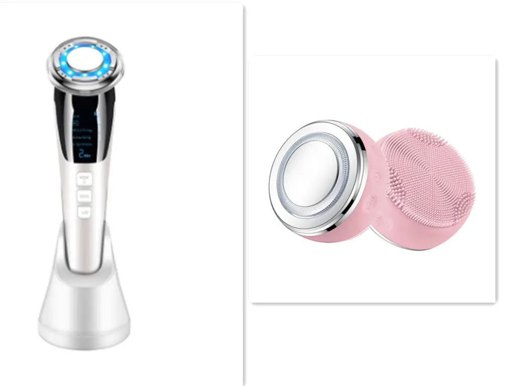 Ultrasonic LED Photon Vibration Light Therapy Massage Apparatus Micro-current Beauty Apparatus Kore Shopping