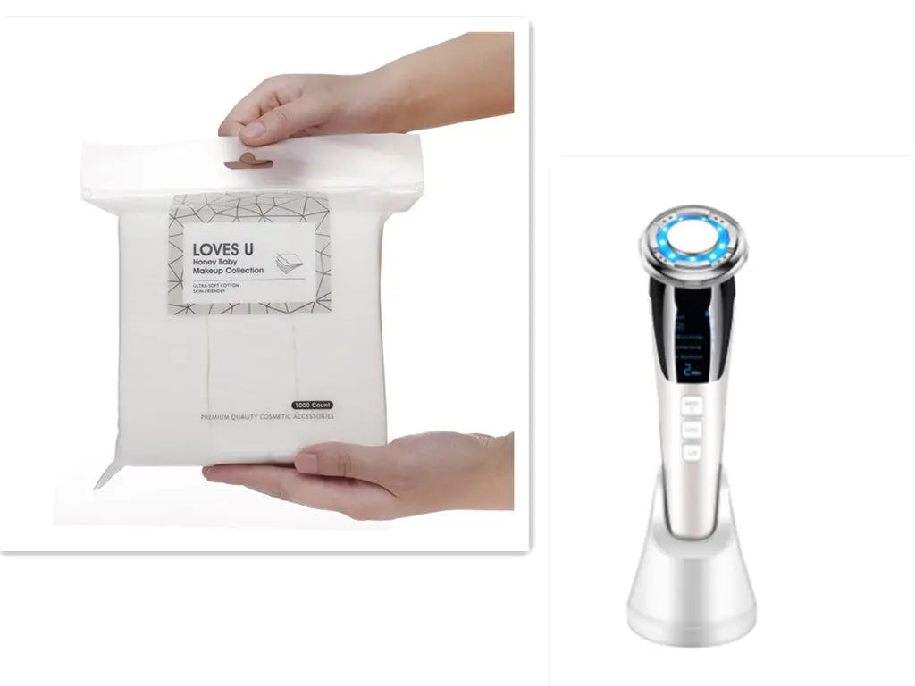 Ultrasonic LED Photon Vibration Light Therapy Massage Apparatus Micro-current Beauty Apparatus Kore Shopping