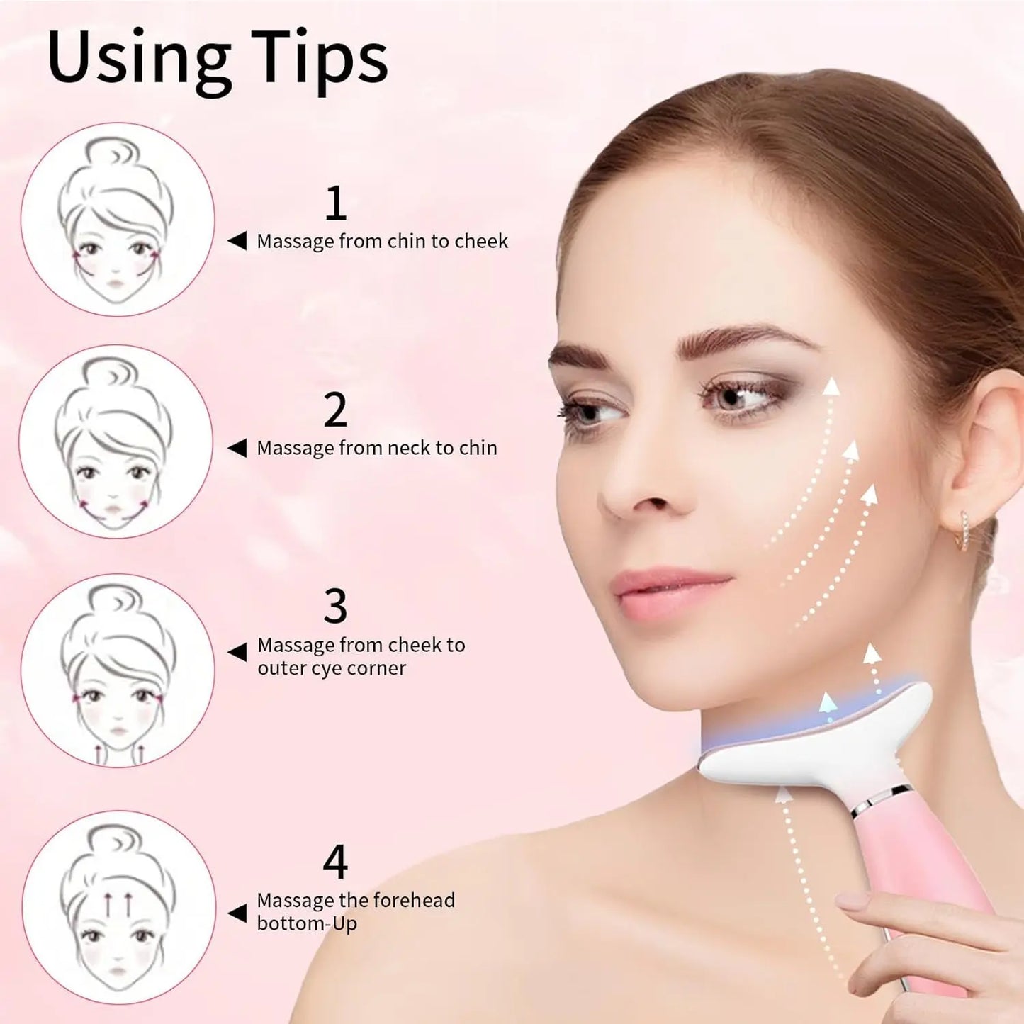 Neck Face Massager, Skin Care Face Massage Tool, 3-in-1 Facial Massager, Face Sculpting Tool With Thermals, Vibration Kore Shopping