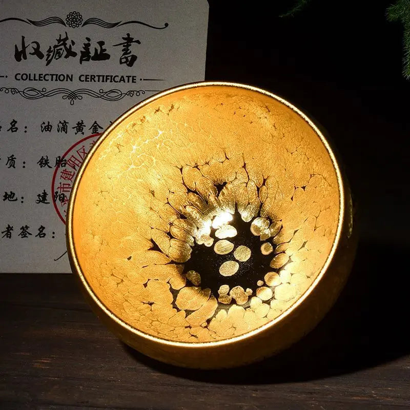 Health Care Gold Oil Drops Gilding Tea Cup Kore Shopping