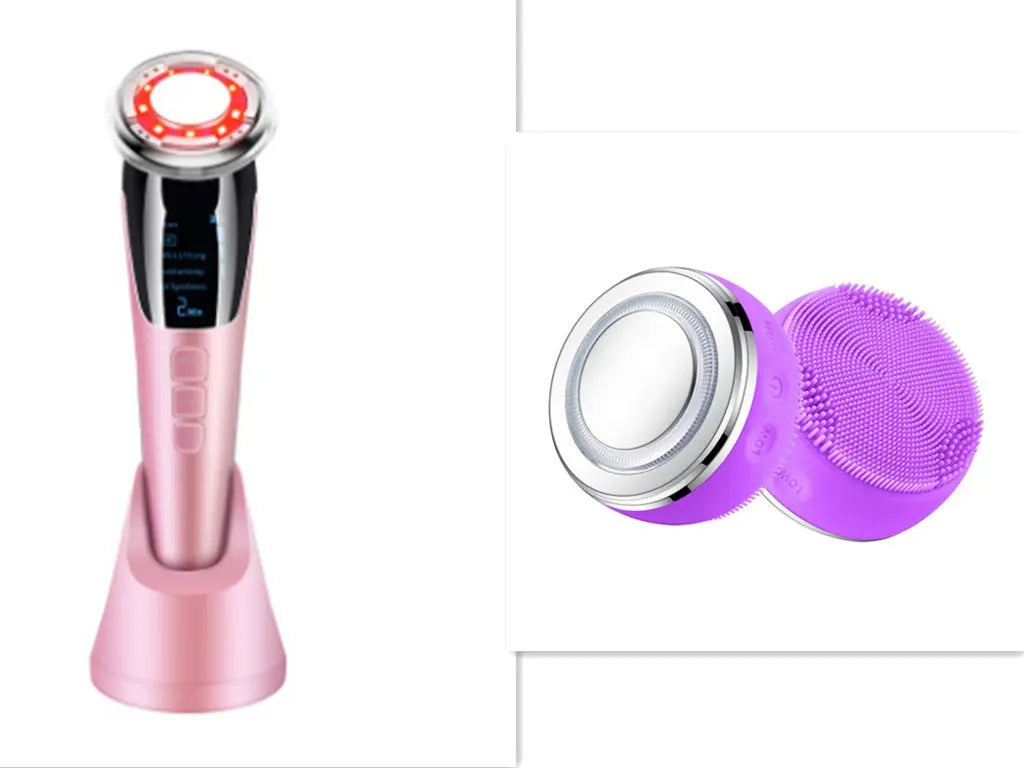 Ultrasonic LED Photon Vibration Light Therapy Massage Apparatus Micro-current Beauty Apparatus Kore Shopping